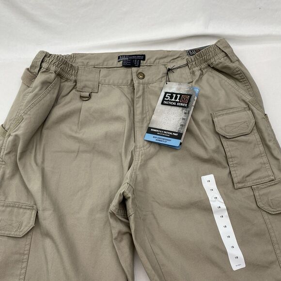 511 Tactical Pants Womens 18 Long Tan Khaki Cargo Pockets Utility EMT 64358 - Picture 5 of 12
